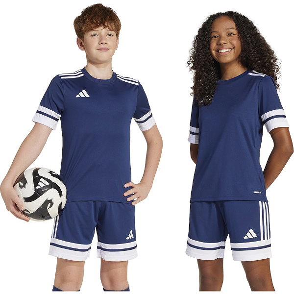 Adidas Squadra 25 Shirt Korte Mouw Kinderen - Marine / Wit