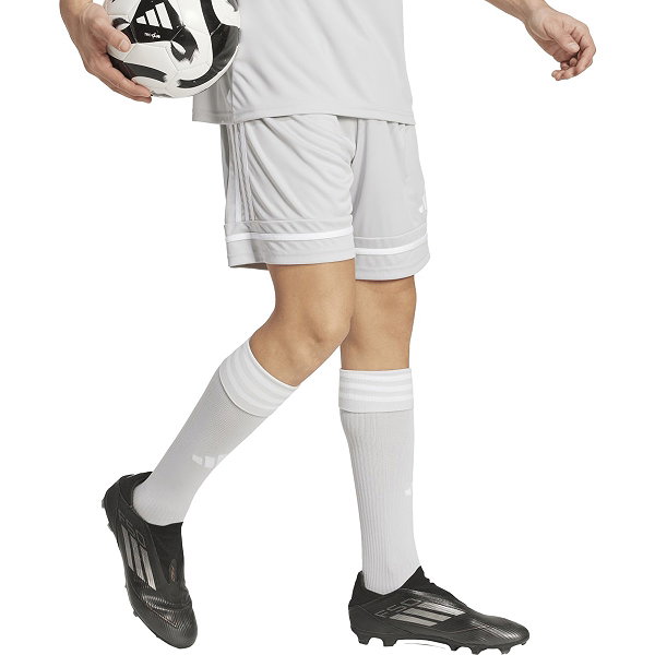 Adidas Squadra 25 Short Hommes - Gris / Blanc