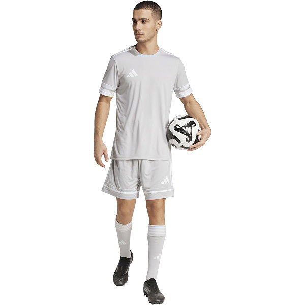 Adidas Squadra 25 Short Hommes - Gris / Blanc
