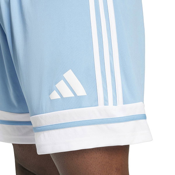 Adidas Squadra 25 Short Hommes - Bleu Ciel / Blanc