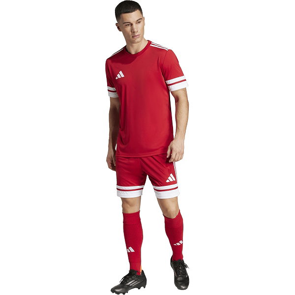 Adidas Squadra 25 Short Hommes - Rouge / Blanc