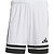 Adidas Squadra 25 Short Hommes - Blanc / Noir