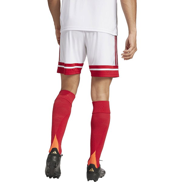 Adidas Squadra 25 Short Hommes - Blanc / Rouge