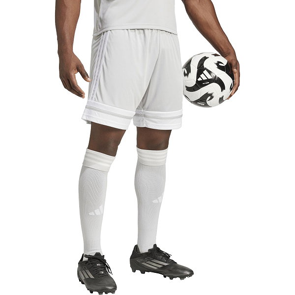 Adidas Squadra 25 Short Hommes - Gris / Blanc