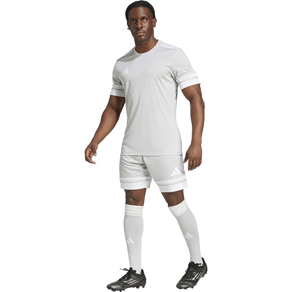 Adidas Squadra 25 Short Hommes - Gris / Blanc