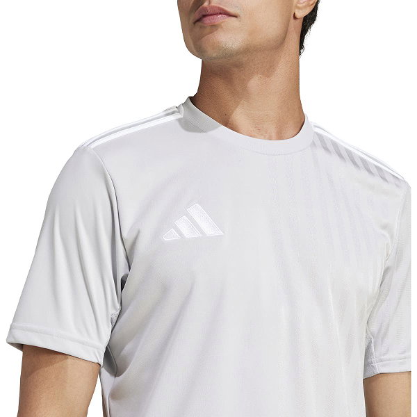 Adidas Campeon 25 Maillot Manches Courtes Hommes - Gris / Blanc