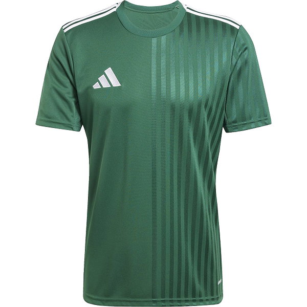 Adidas Campeon 25 Maillot Manches Courtes Hommes - Vert Foncé / Blanc