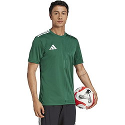 Présentation: Adidas Campeon 25 Maillot Manches Courtes Hommes - Vert Foncé / Blanc