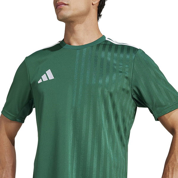 Adidas Campeon 25 Maillot Manches Courtes Hommes - Vert Foncé / Blanc