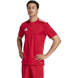 Présentation: Adidas Campeon 25 Maillot Manches Courtes Hommes - Rouge / Blanc