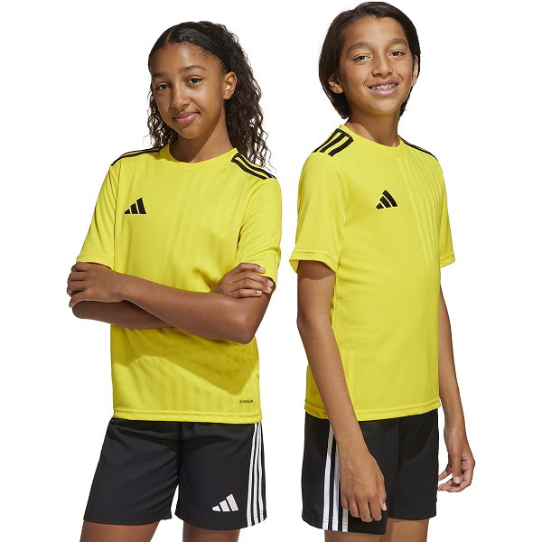 Adidas Campeon 25 Shirt Korte Mouw Kinderen - Geel / Zwart