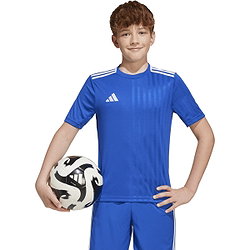 Présentation: Adidas Campeon 25 Maillot Manches Courtes Enfants - Royal / Blanc