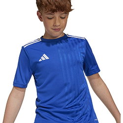 Présentation: Adidas Campeon 25 Maillot Manches Courtes Enfants - Royal / Blanc
