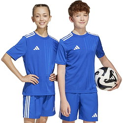 Présentation: Adidas Campeon 25 Maillot Manches Courtes Enfants - Royal / Blanc