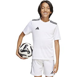 Présentation: Adidas Campeon 25 Maillot Manches Courtes Enfants - Blanc / Noir