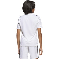 Présentation: Adidas Campeon 25 Maillot Manches Courtes Enfants - Blanc / Noir