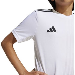 Présentation: Adidas Campeon 25 Maillot Manches Courtes Enfants - Blanc / Noir