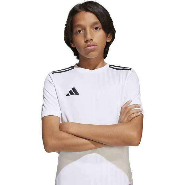 Adidas Campeon 25 Maillot Manches Courtes Enfants - Blanc / Noir