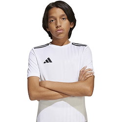 Présentation: Adidas Campeon 25 Maillot Manches Courtes Enfants - Blanc / Noir