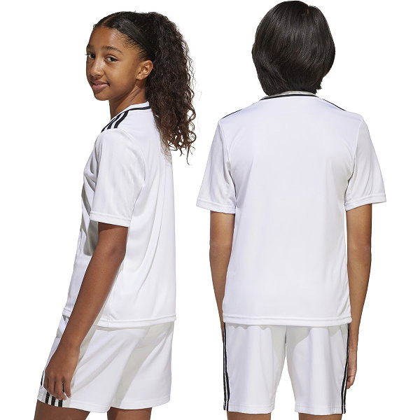 Adidas Campeon 25 Maillot Manches Courtes Enfants - Blanc / Noir