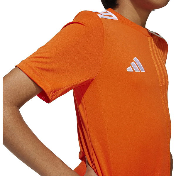 Adidas Campeon 25 Maillot Manches Courtes Enfants - Orange / Blanc