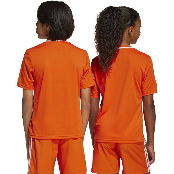 Adidas Campeon 25 Maillot Manches Courtes Enfants - Orange / Blanc