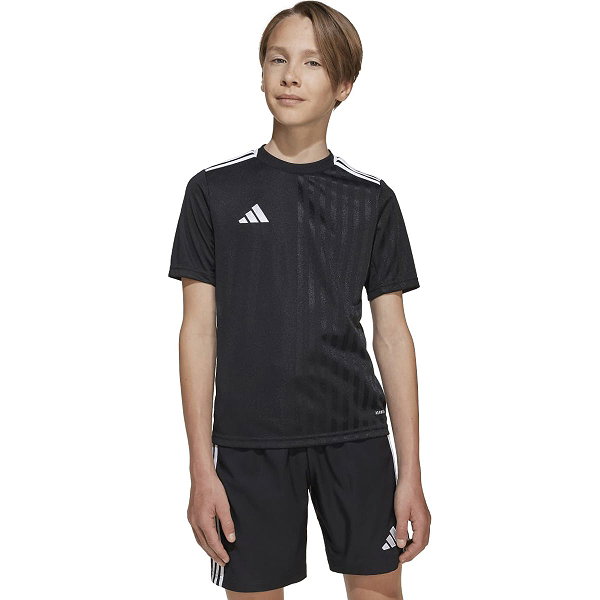 Adidas Campeon 25 Maillot Manches Courtes Enfants - Noir / Blanc