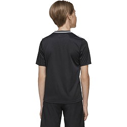 Présentation: Adidas Campeon 25 Maillot Manches Courtes Enfants - Noir / Blanc