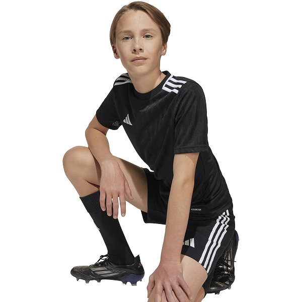 Adidas Campeon 25 Maillot Manches Courtes Enfants - Noir / Blanc