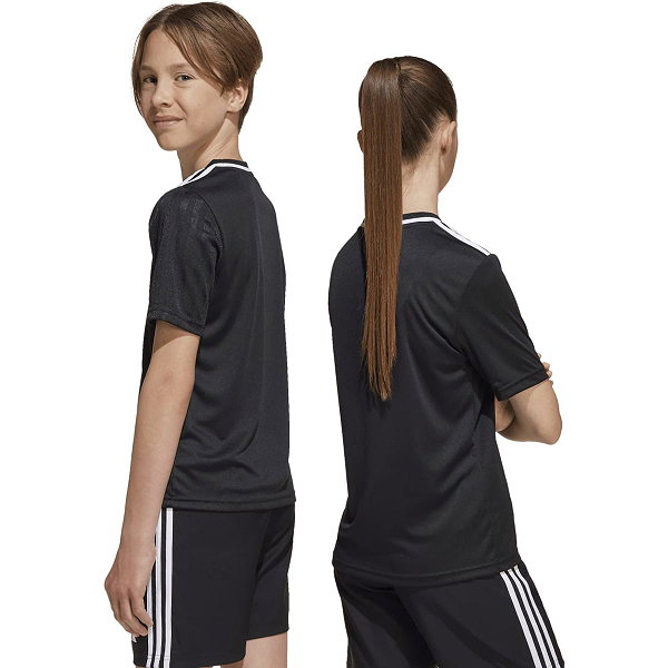 Adidas Campeon 25 Maillot Manches Courtes Enfants - Noir / Blanc