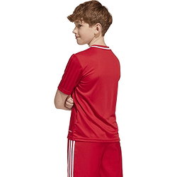 Présentation: Adidas Campeon 25 Maillot Manches Courtes Enfants - Rouge / Blanc