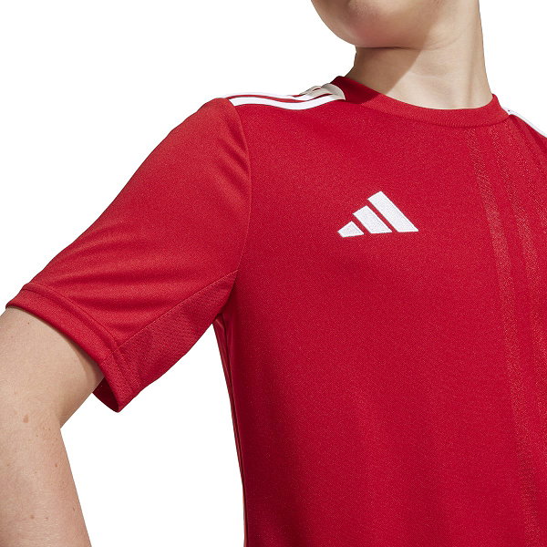 Adidas Campeon 25 Maillot Manches Courtes Enfants - Rouge / Blanc