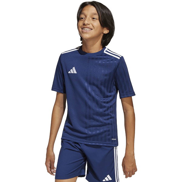 Adidas Campeon 25 Maillot Manches Courtes Enfants - Marine / Blanc