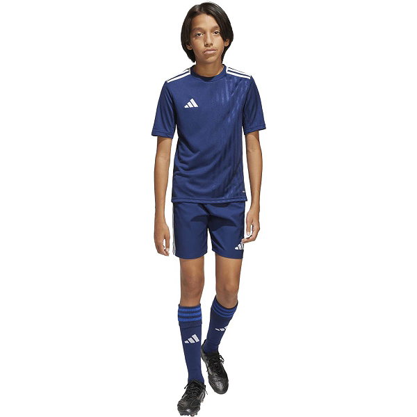 Adidas Campeon 25 Maillot Manches Courtes Enfants - Marine / Blanc