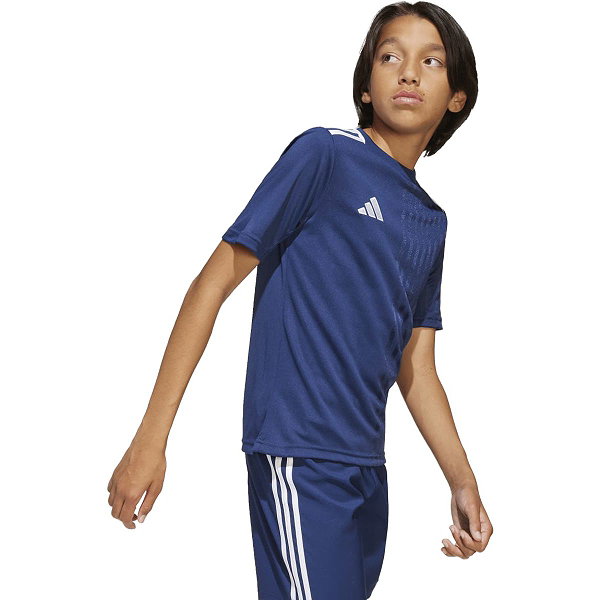Adidas Campeon 25 Maillot Manches Courtes Enfants - Marine / Blanc