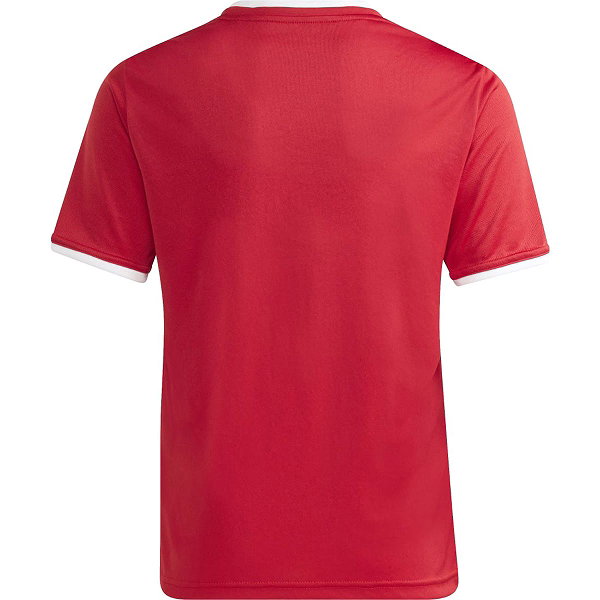 Adidas Entrada 26 Maillot Manches Courtes Enfants - Rouge / Blanc
