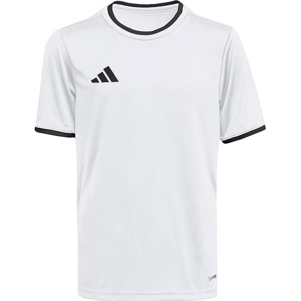 Adidas Entrada 26 Maillot Manches Courtes Enfants - Blanc / Noir