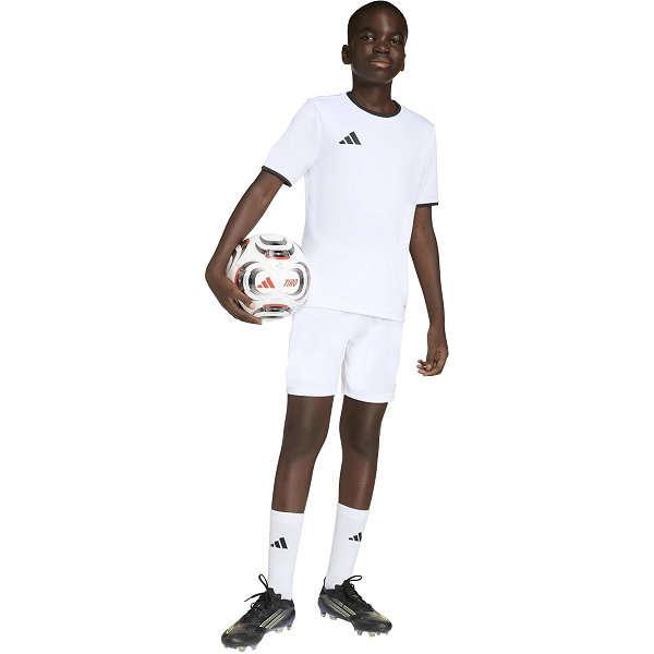 Adidas Entrada 26 Maillot Manches Courtes Enfants - Blanc / Noir