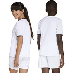 Présentation: Adidas Entrada 26 Maillot Manches Courtes Enfants - Blanc / Noir