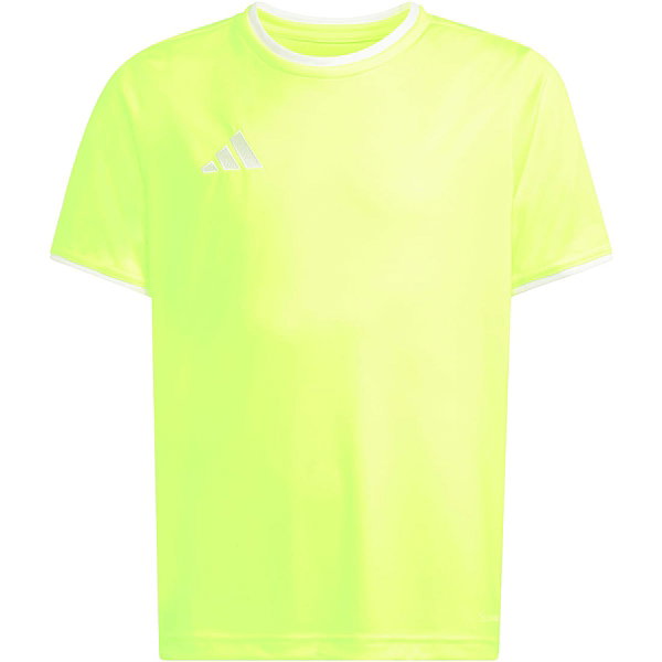 Adidas Entrada 26 Maillot Manches Courtes Enfants - Jaune Fluo / Blanc