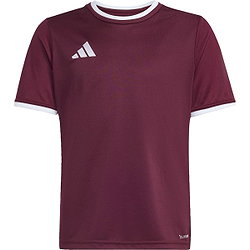 Adidas Entrada 26 Maillot Manches Courtes Enfants - Bordeaux / Blanc