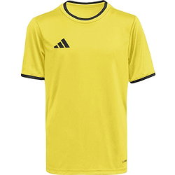 Présentation: Adidas Entrada 26 Maillot Manches Courtes Enfants - Jaune / Noir