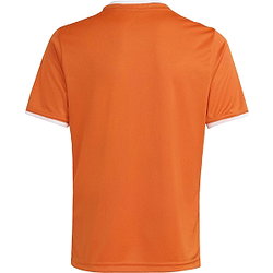 Présentation: Adidas Entrada 26 Maillot Manches Courtes Enfants - Orange / Blanc