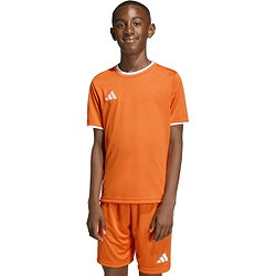 Présentation: Adidas Entrada 26 Maillot Manches Courtes Enfants - Orange / Blanc