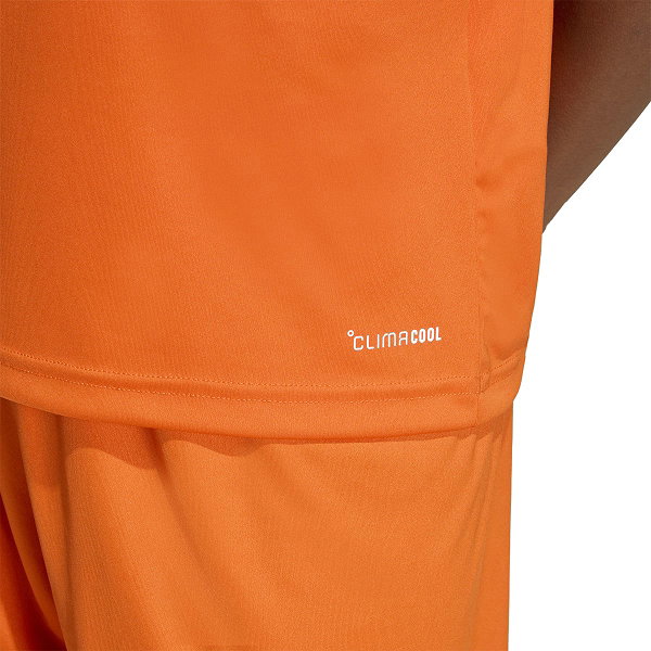 Adidas Entrada 26 Maillot Manches Courtes Enfants - Orange / Blanc