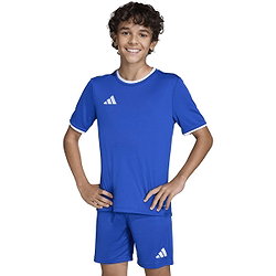 Présentation: Adidas Entrada 26 Maillot Manches Courtes Enfants - Royal / Blanc