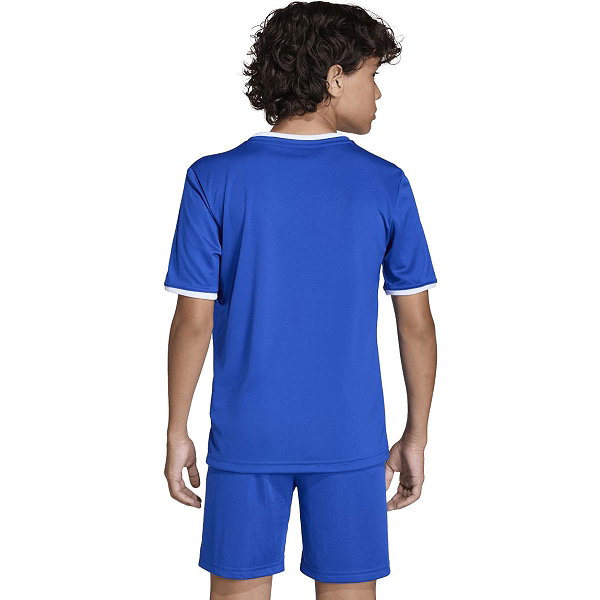 Adidas Entrada 26 Maillot Manches Courtes Enfants - Royal / Blanc