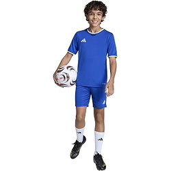 Présentation: Adidas Entrada 26 Maillot Manches Courtes Enfants - Royal / Blanc