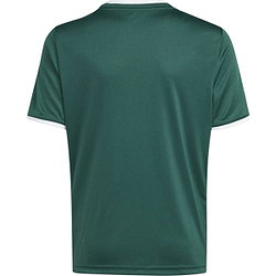 Présentation: Adidas Entrada 26 Maillot Manches Courtes Enfants - Vert Foncé / Blanc
