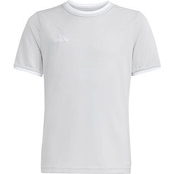 Adidas Entrada 26 Shirt Korte Mouw Kinderen - Grijs / Wit
